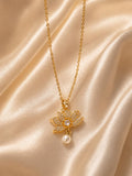 Colar Dourado Flor de Lótus